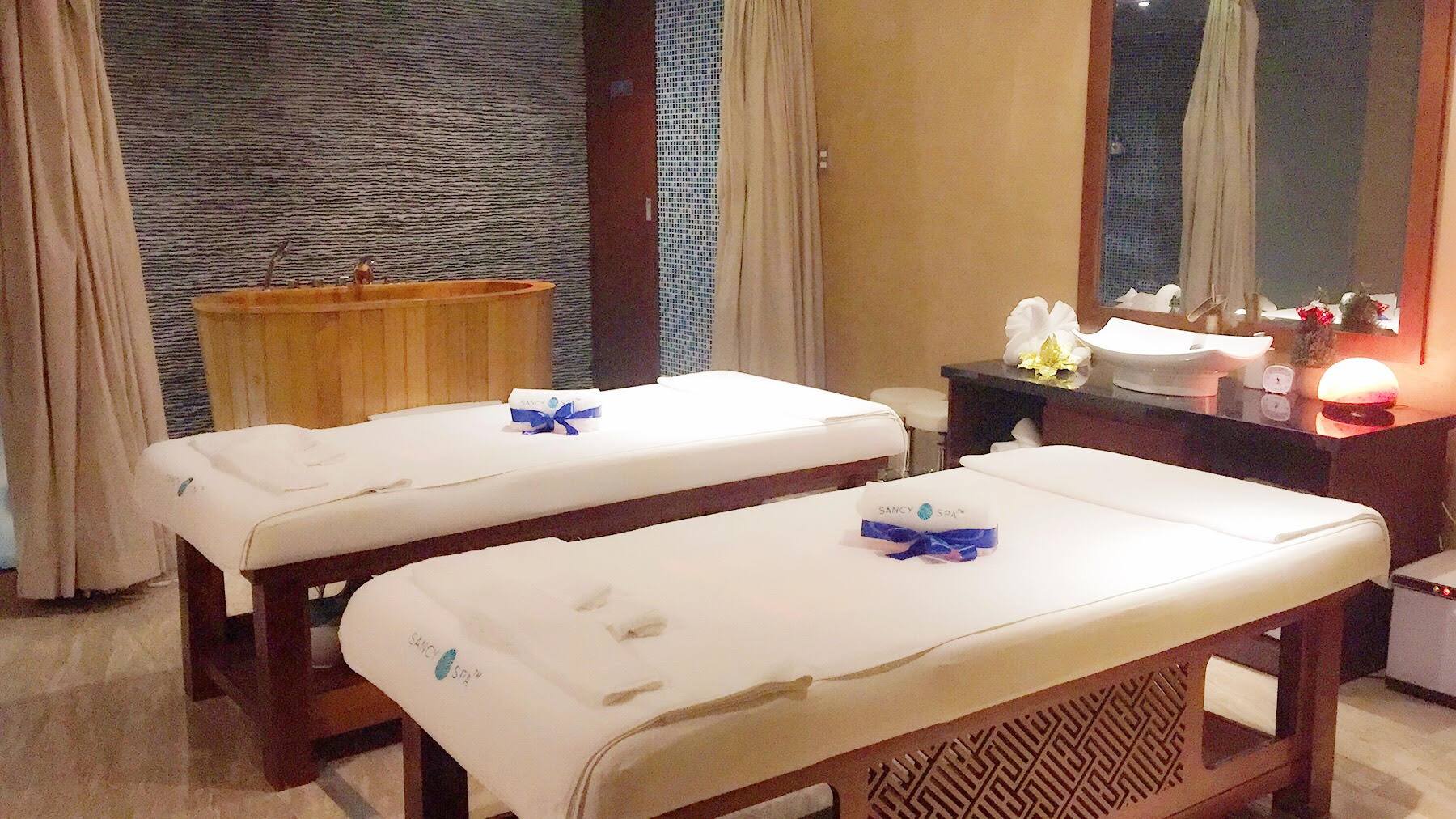 Khăn và áo choàng mang đến sự thoải mái cho khách hàng tại Sancy Spa